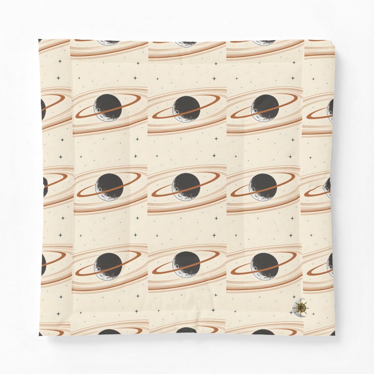 HD Copper Moon Rings Cotton-Shell Comforter — additional view