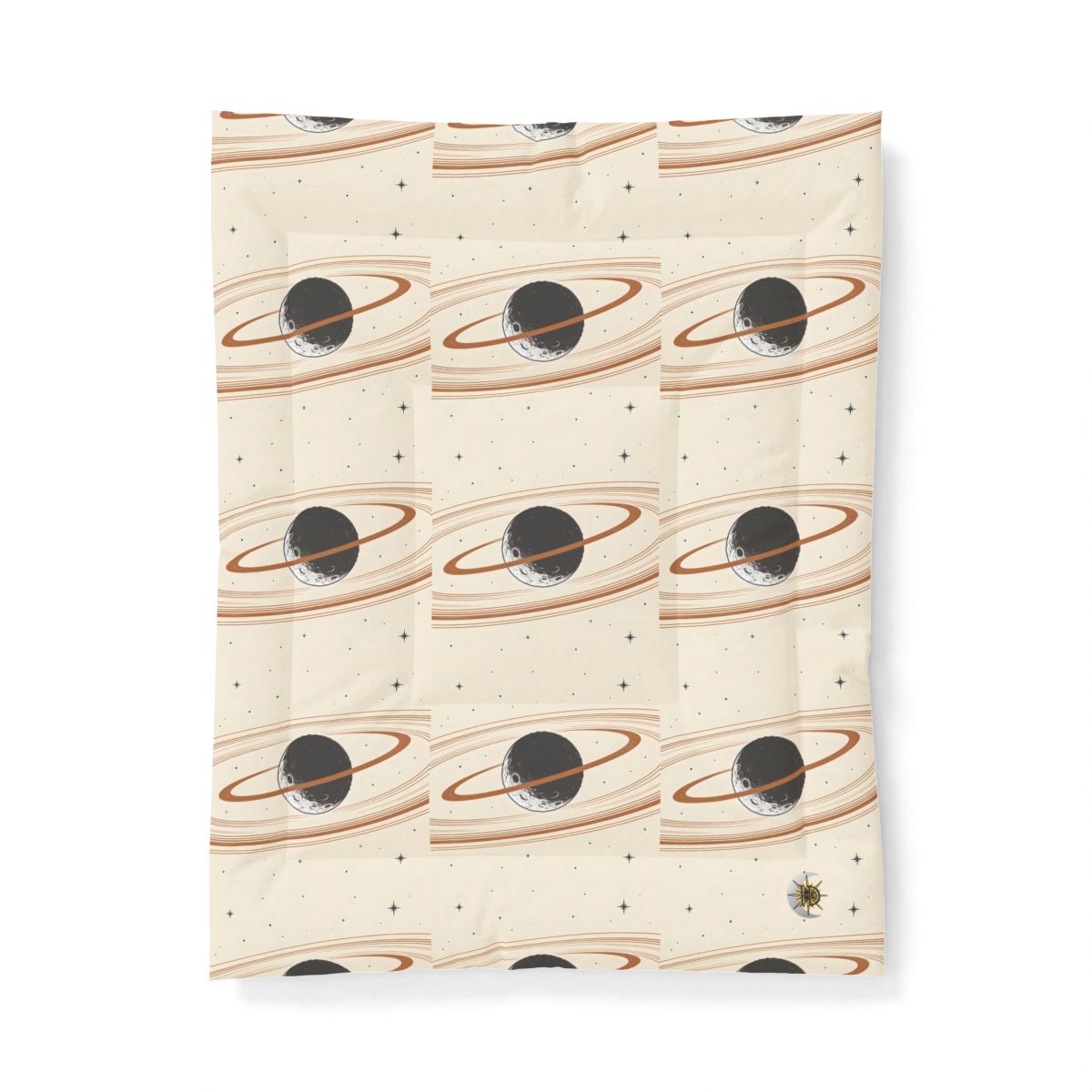 HD Copper Moon Rings Cotton-Shell Comforter — additional view