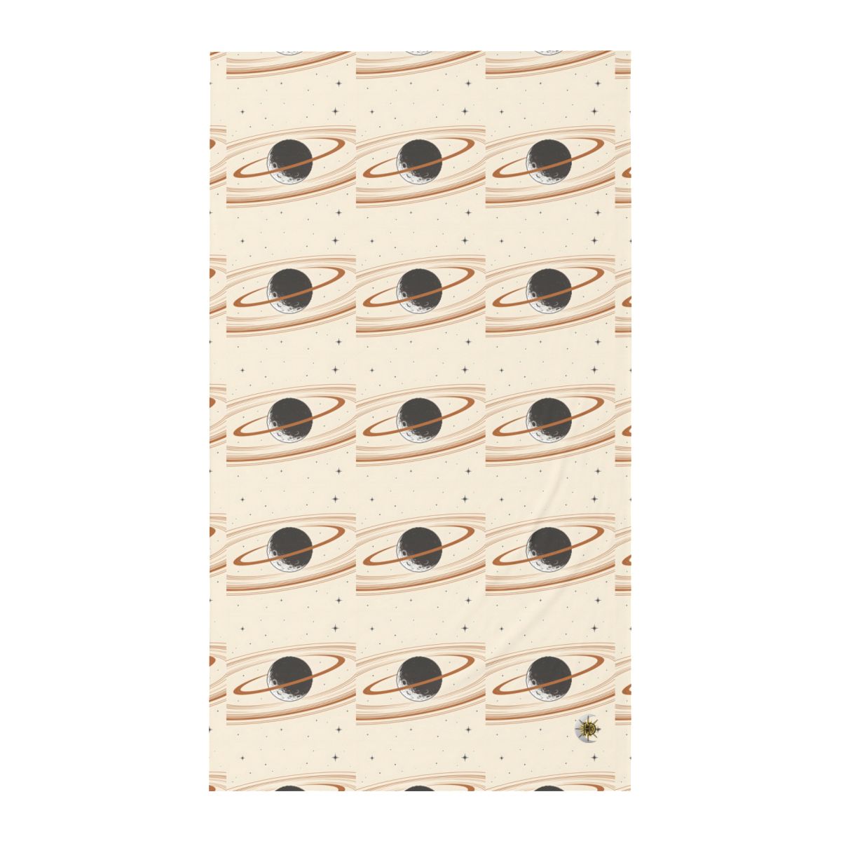 HD Copper Moon Rings Twin Jersey Flat Sheet