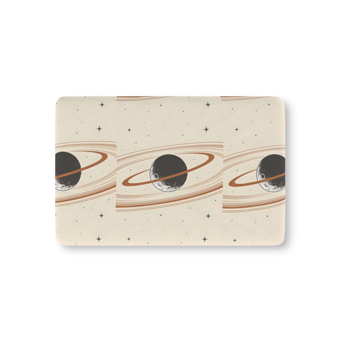 HD Copper Moon Rings Fitted Crib Sheet