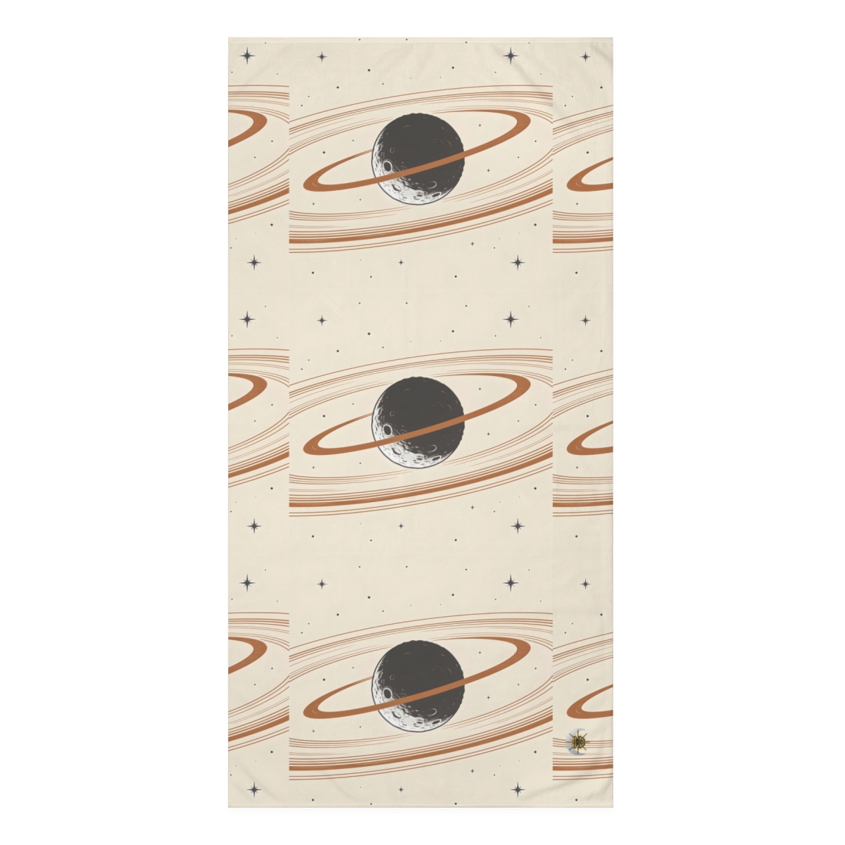 HD Copper Moon Rings Mink-Cotton Bath Towel