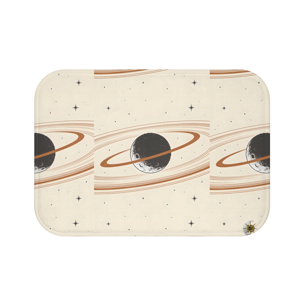 HD Copper Moon Rings Memory-Foam Bath Mat — additional view