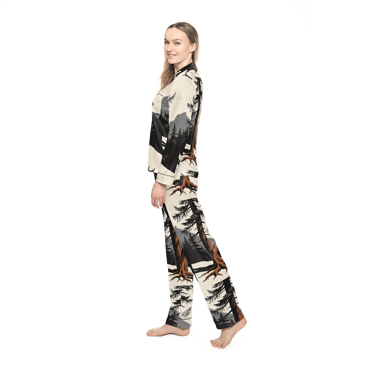 HD Cedar Valley Women’s Satin Pajama Set — additional view