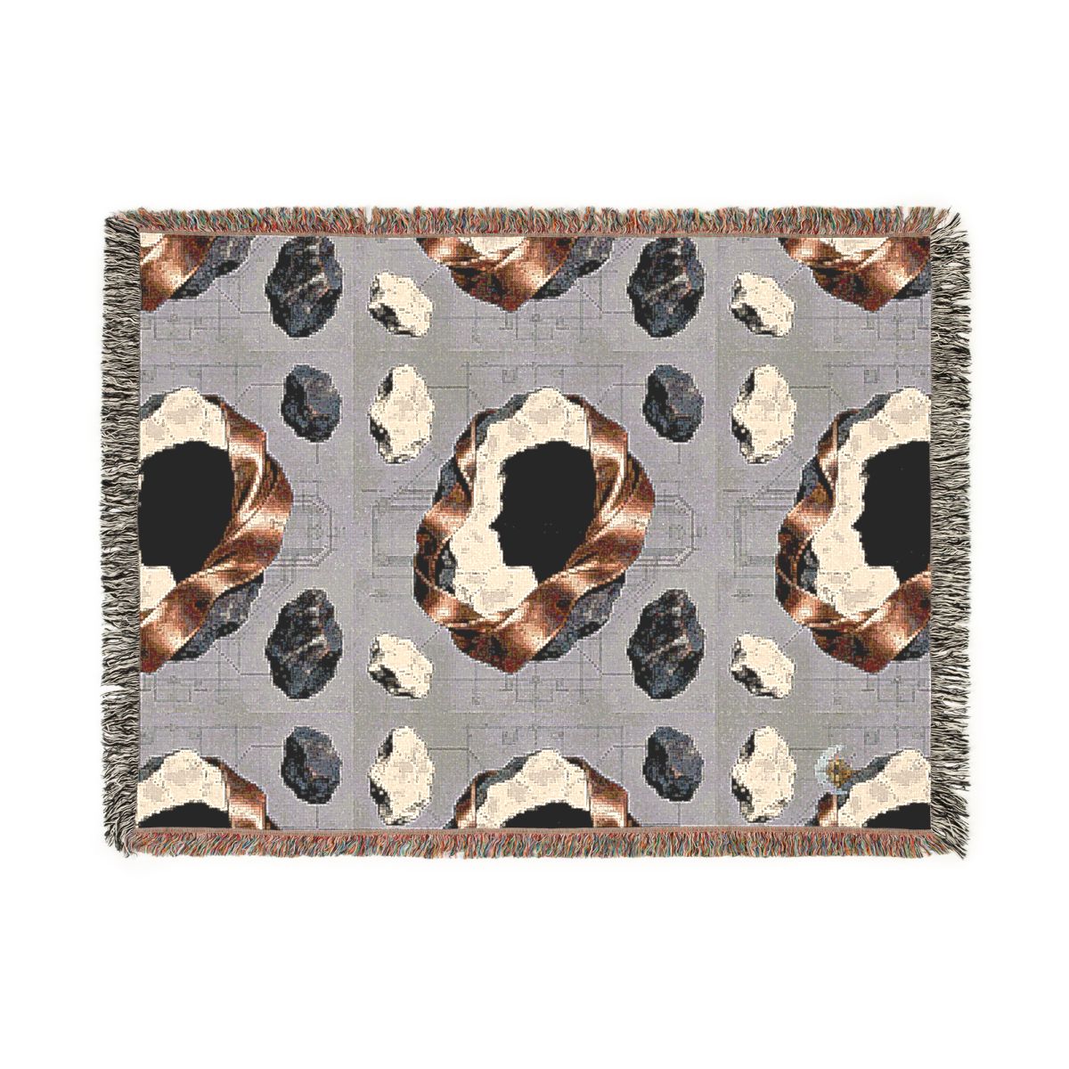 HD Copperstone Silhouette 100% Cotton Woven Blanket — additional view