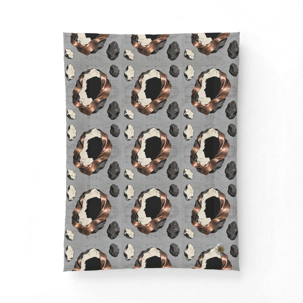 HD Copperstone Silhouette Cotton-Shell Comforter — additional view
