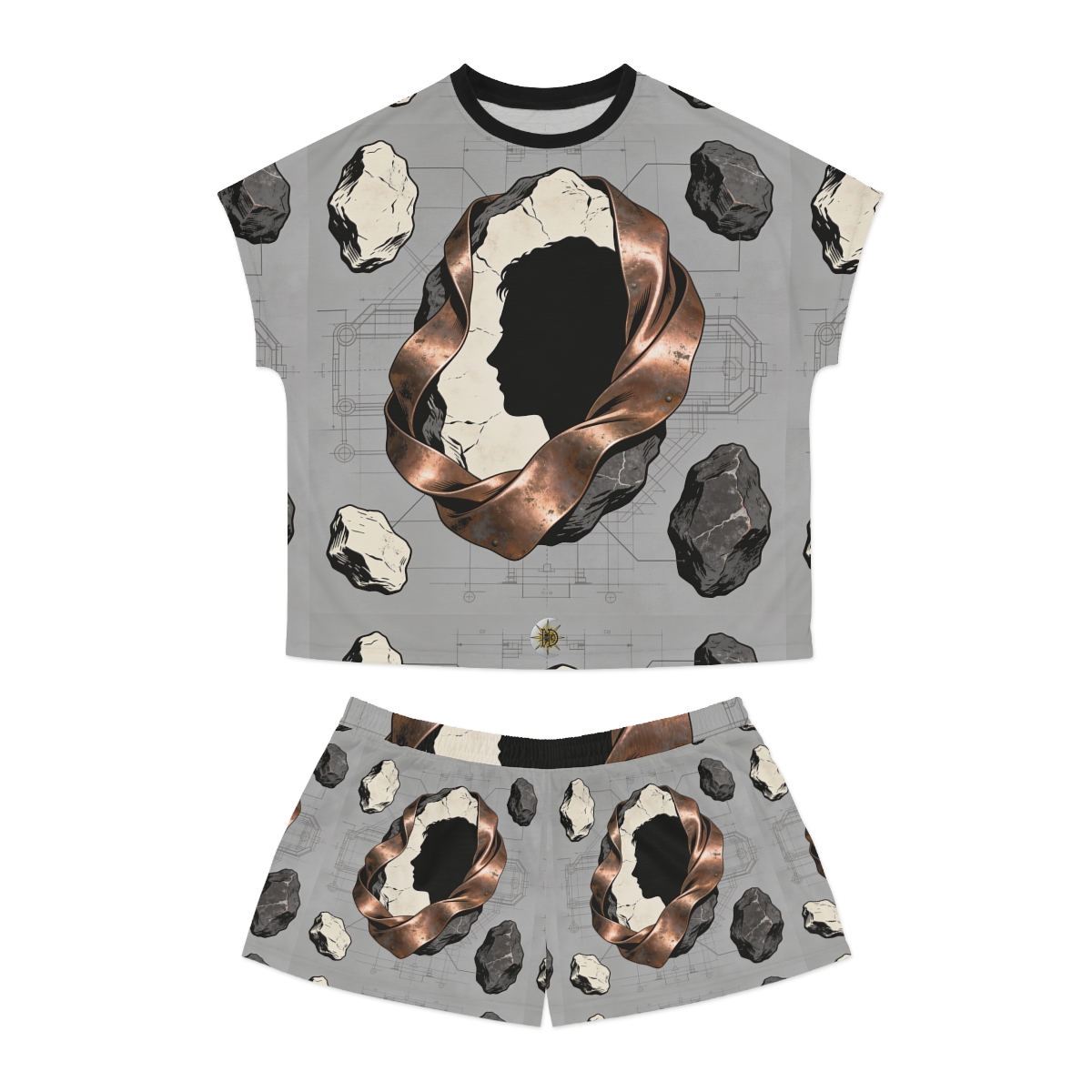 HD Copperstone Silhouette Women’s Short Pajama Set