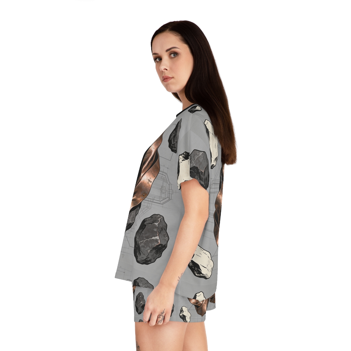 HD Copperstone Silhouette Women’s Short Pajama Set — additional view