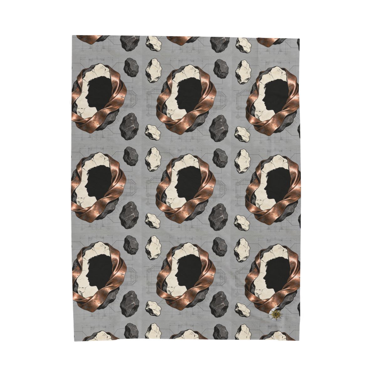 HD Copperstone Silhouette Velveteen Plush Blanket — additional view