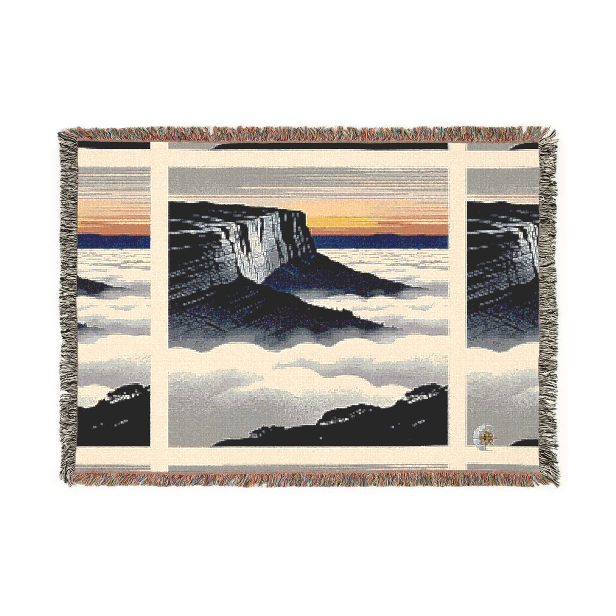 HD Cloudsea Cliffs 100% Cotton Woven Blanket