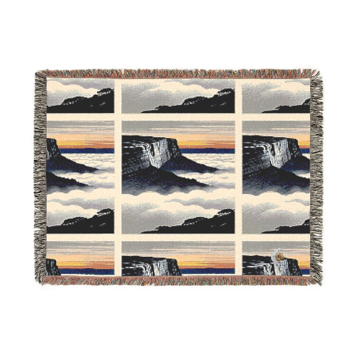 HD Cloudsea Cliffs 100% Cotton Woven Blanket — additional view