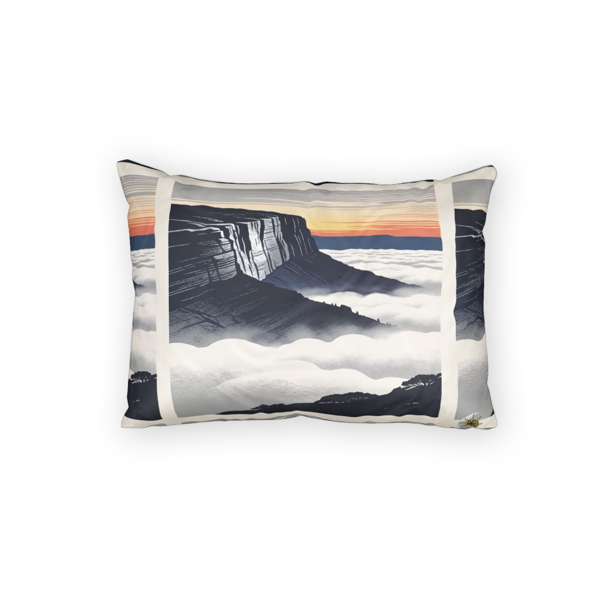 HD Cloudsea Cliffs 100% Cotton Pillow Sham