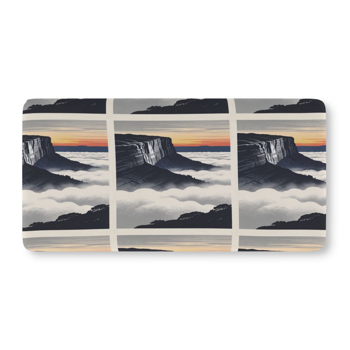 HD Cloudsea Cliffs Fitted Crib Sheet — additional view
