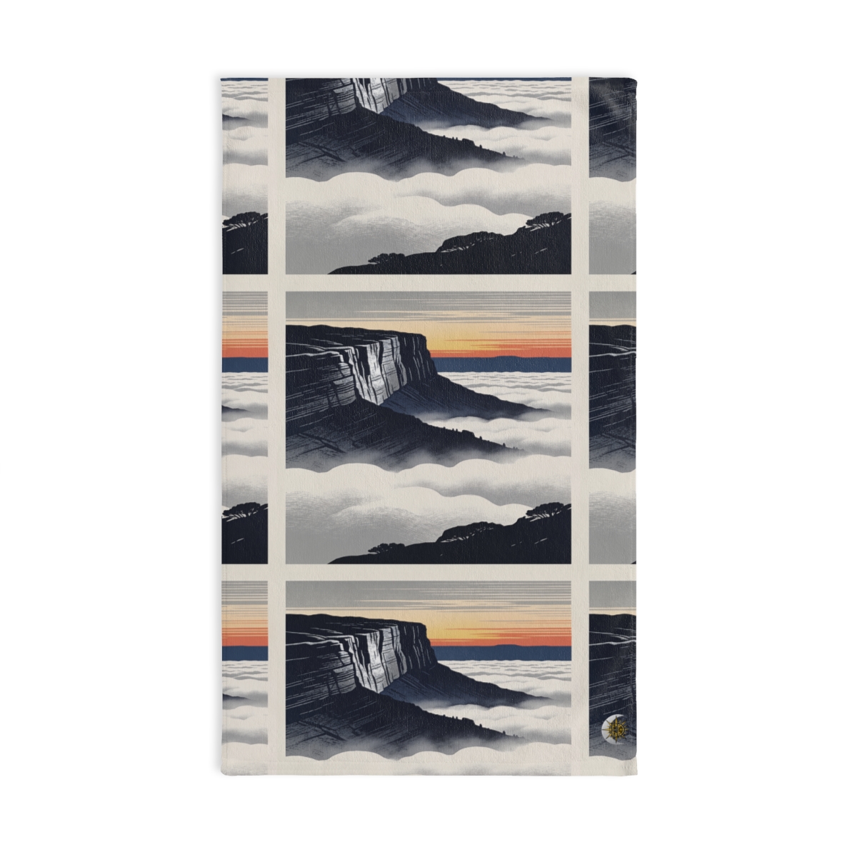HD Cloudsea Cliffs Printed Hand Towel