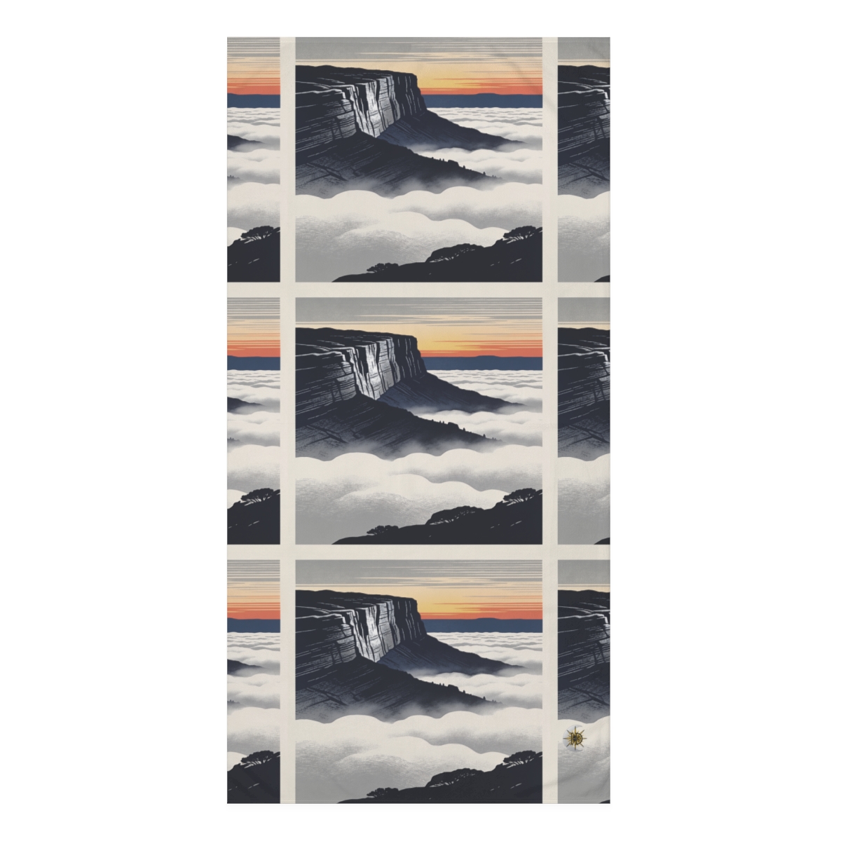 HD Cloudsea Cliffs Mink-Cotton Bath Towel