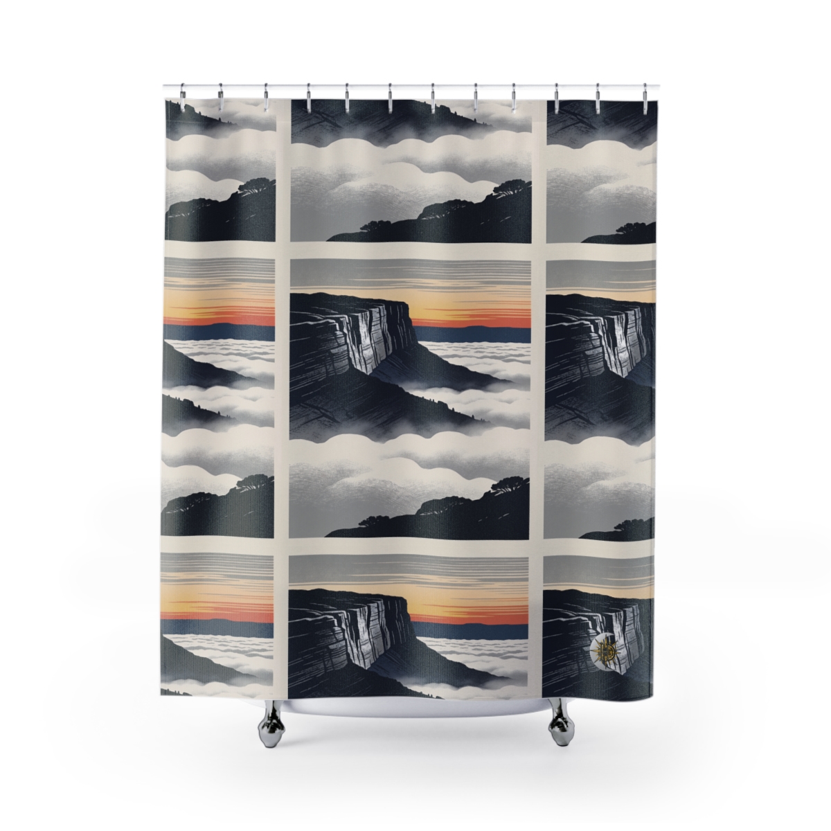HD Cloudsea Cliffs Shower Curtain