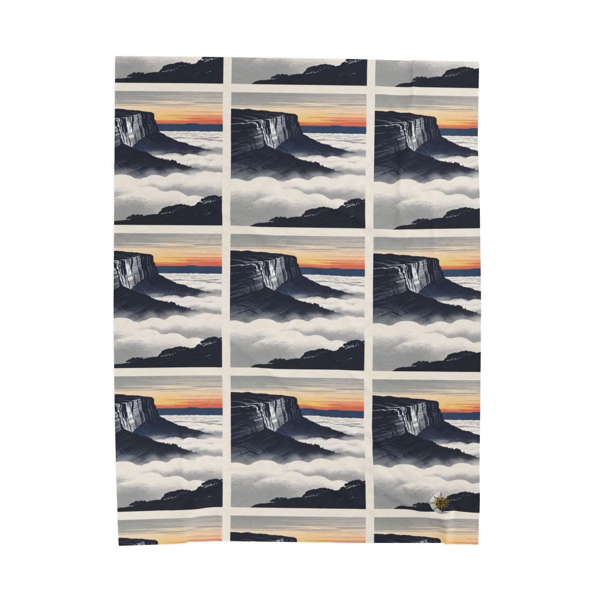 HD Cloudsea Cliffs Velveteen Plush Blanket — additional view