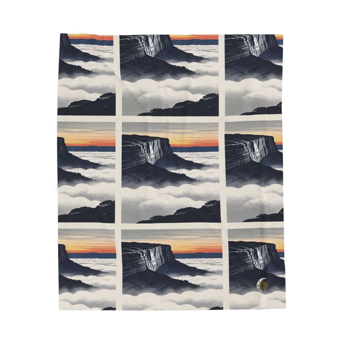 HD Cloudsea Cliffs Velveteen Plush Blanket — additional view