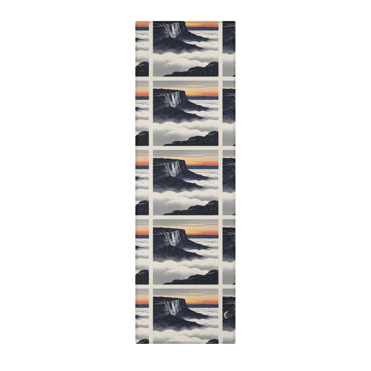 HD Cloudsea Cliffs Polyester Chenille Area Rug — additional view
