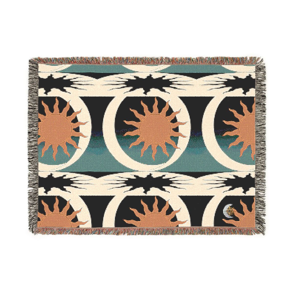 HD Sunshadow Crescent 100% Cotton Woven Blanket — additional view