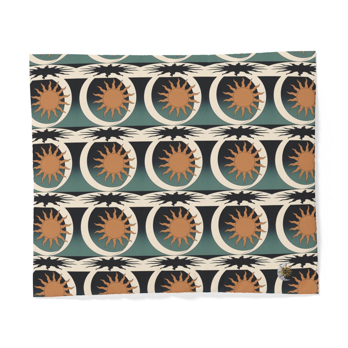HD Sunshadow Crescent 100% Cotton Duvet Cover — additional view