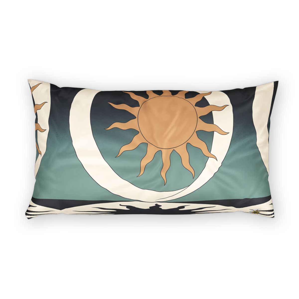 HD Sunshadow Crescent 100% Cotton Pillow Sham — additional view