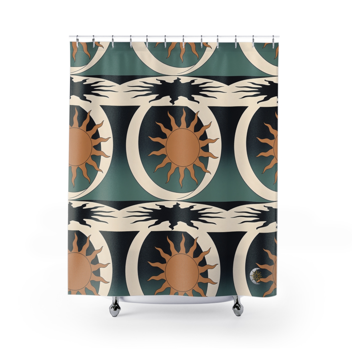 HD Sunshadow Crescent Shower Curtain