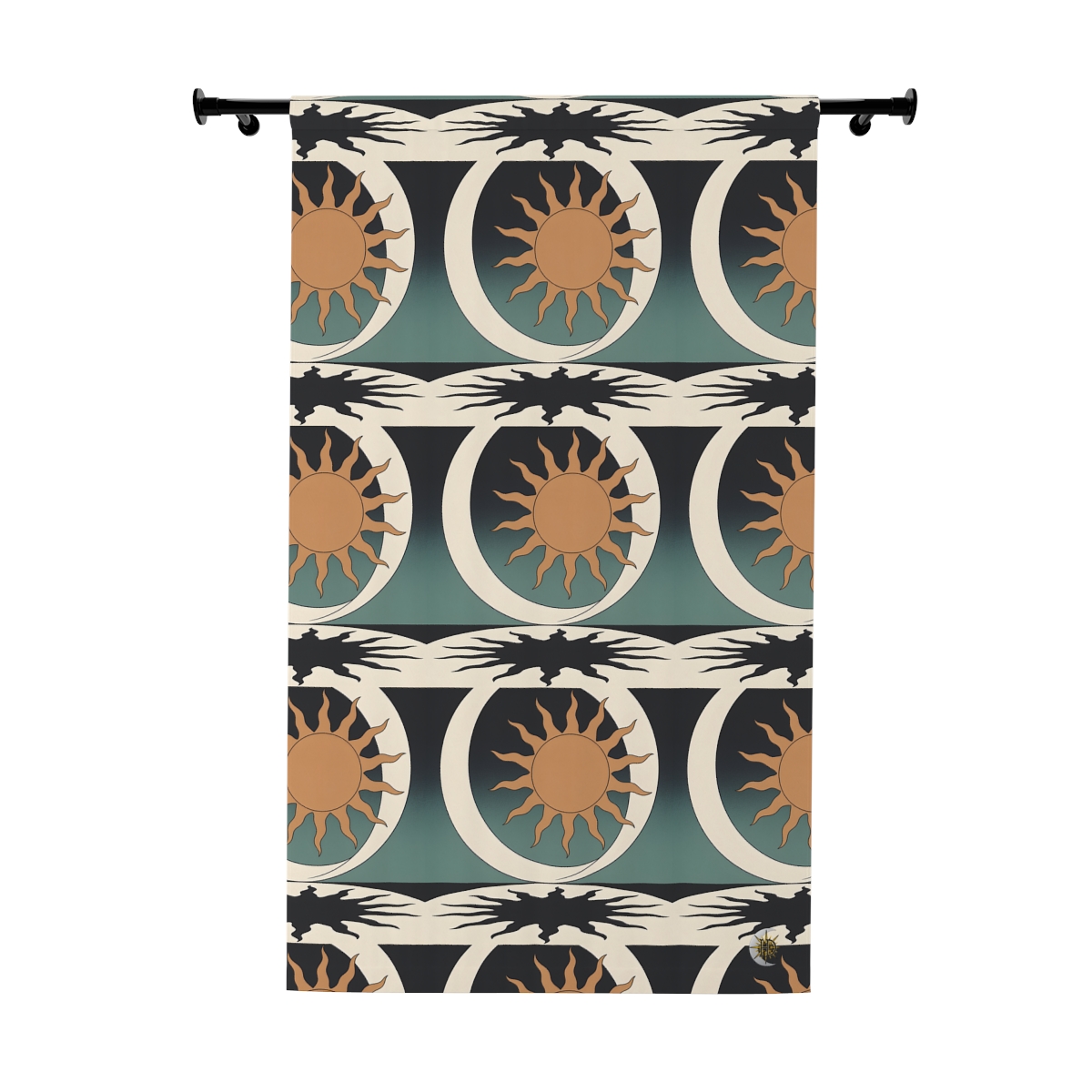 HD Sunshadow Crescent Blackout Window Curtain Panel