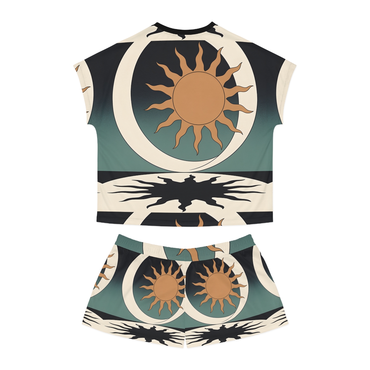 HD Sunshadow Crescent Women’s Short Pajama Set — additional view