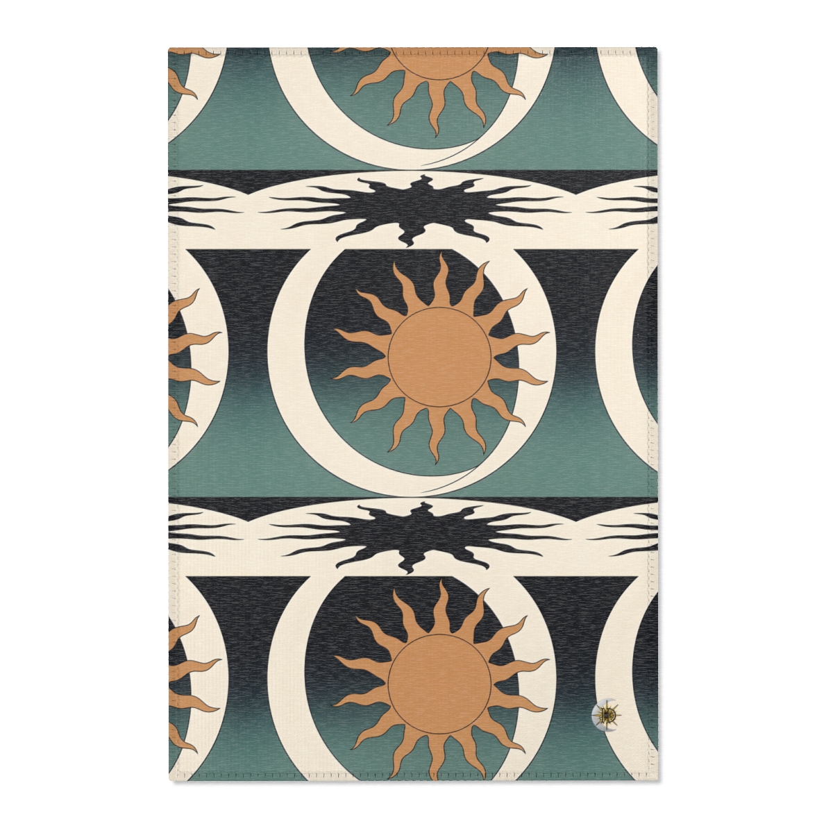 HD Sunshadow Crescent Polyester Chenille Area Rug