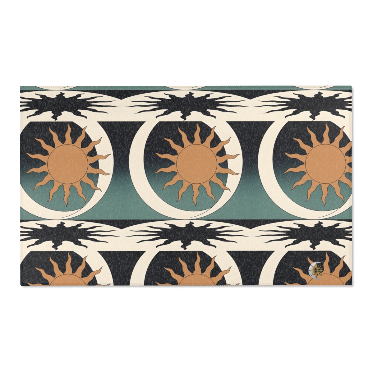 HD Sunshadow Crescent Polyester Chenille Area Rug — additional view