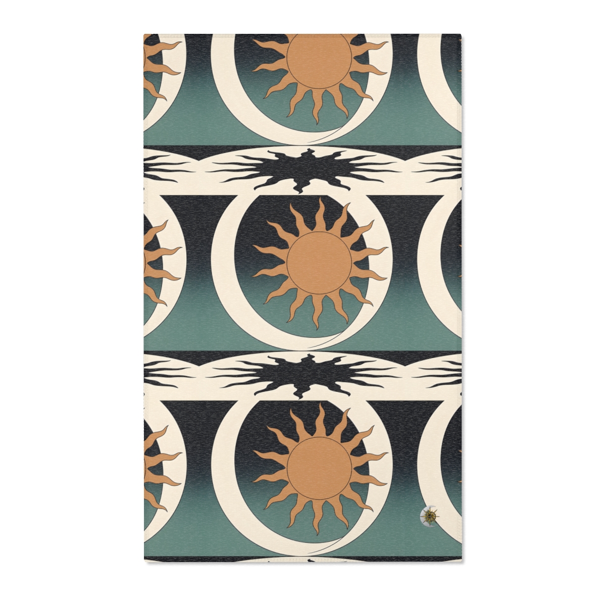 HD Sunshadow Crescent Polyester Chenille Area Rug — additional view