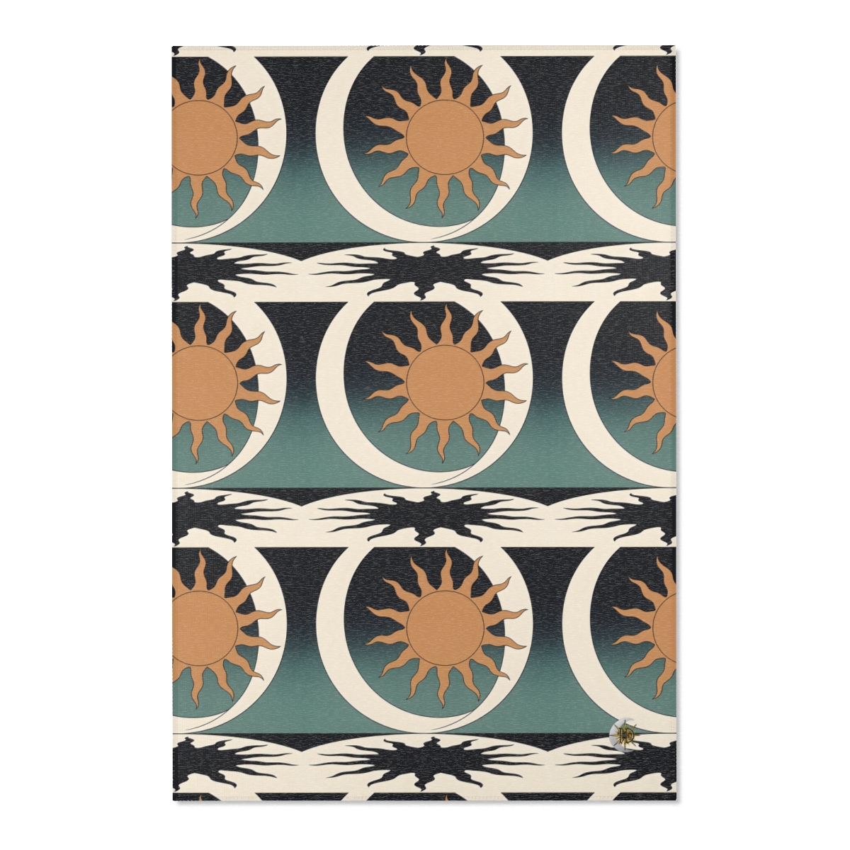 HD Sunshadow Crescent Polyester Chenille Area Rug — additional view