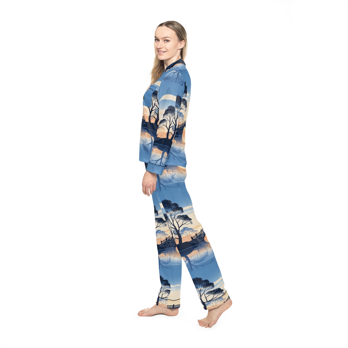 HD Daybreak Stonebridge Women’s Satin Pajama Set — additional view