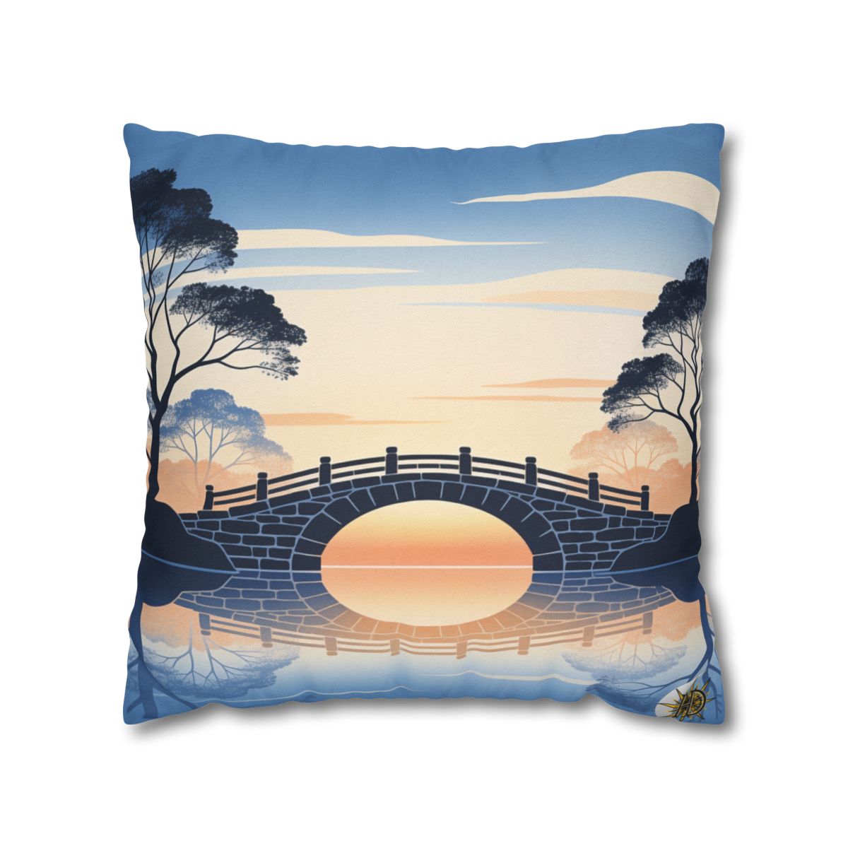 HD Daybreak Stonebridge Square Polyester Pillow Cover — additional view