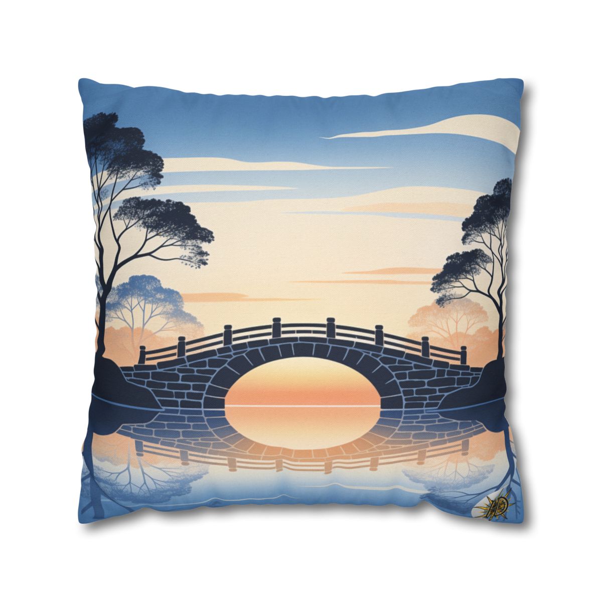 HD Daybreak Stonebridge Square Polyester Pillow Cover — additional view