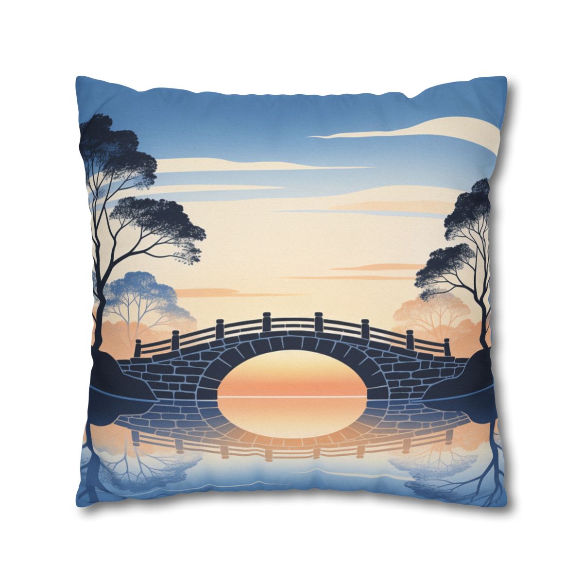 HD Daybreak Stonebridge Square Polyester Pillow Cover — additional view