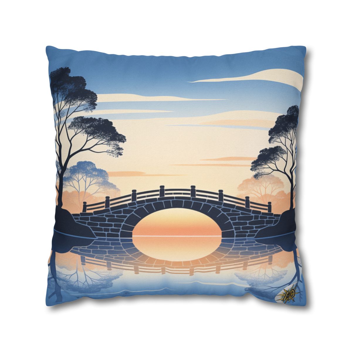 HD Daybreak Stonebridge Square Polyester Pillow Cover — additional view