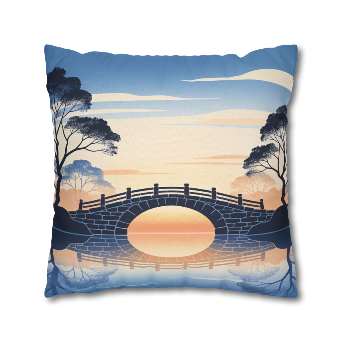 HD Daybreak Stonebridge Square Polyester Pillow Cover — additional view