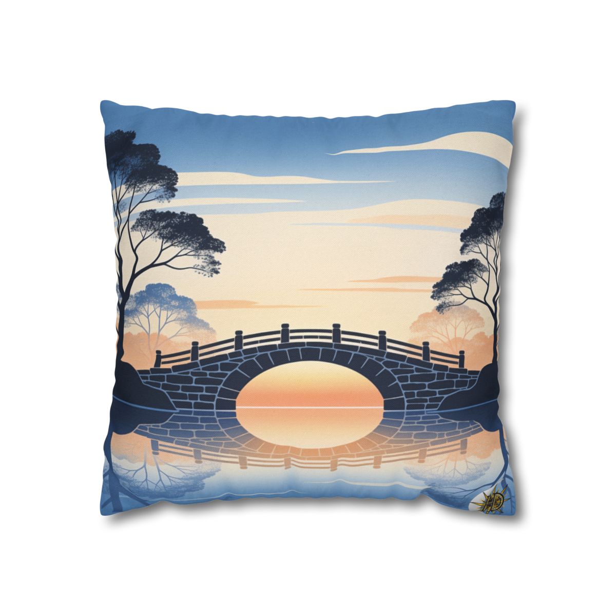 HD Daybreak Stonebridge Square Polyester Pillow Cover — additional view