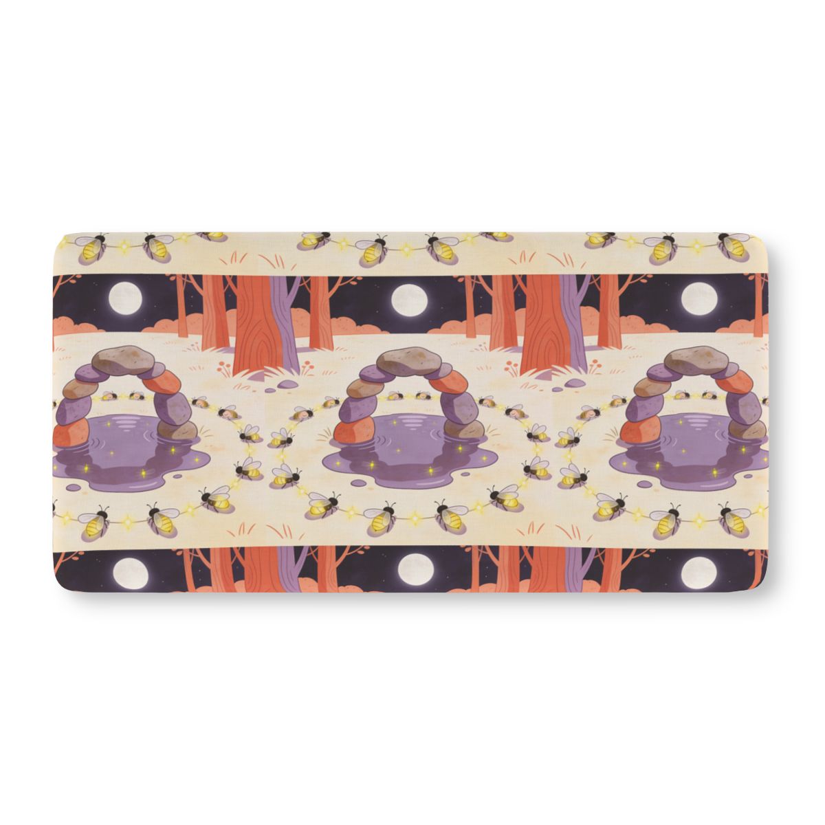 HD Firefly Stonecircle Fitted Crib Sheet — additional view