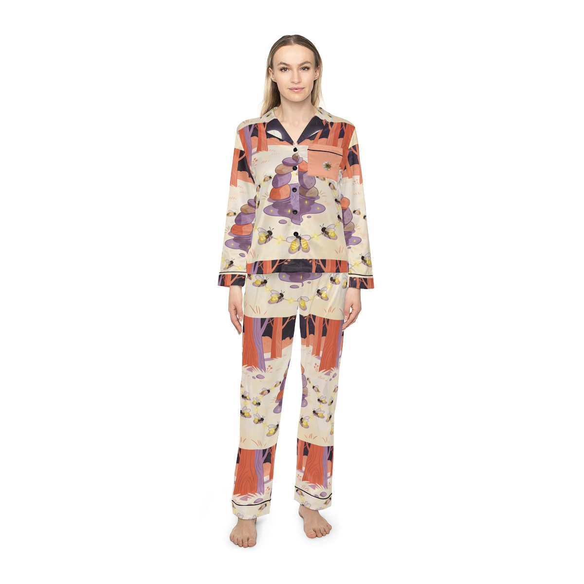 HD Firefly Stonecircle Women’s Satin Pajama Set — additional view