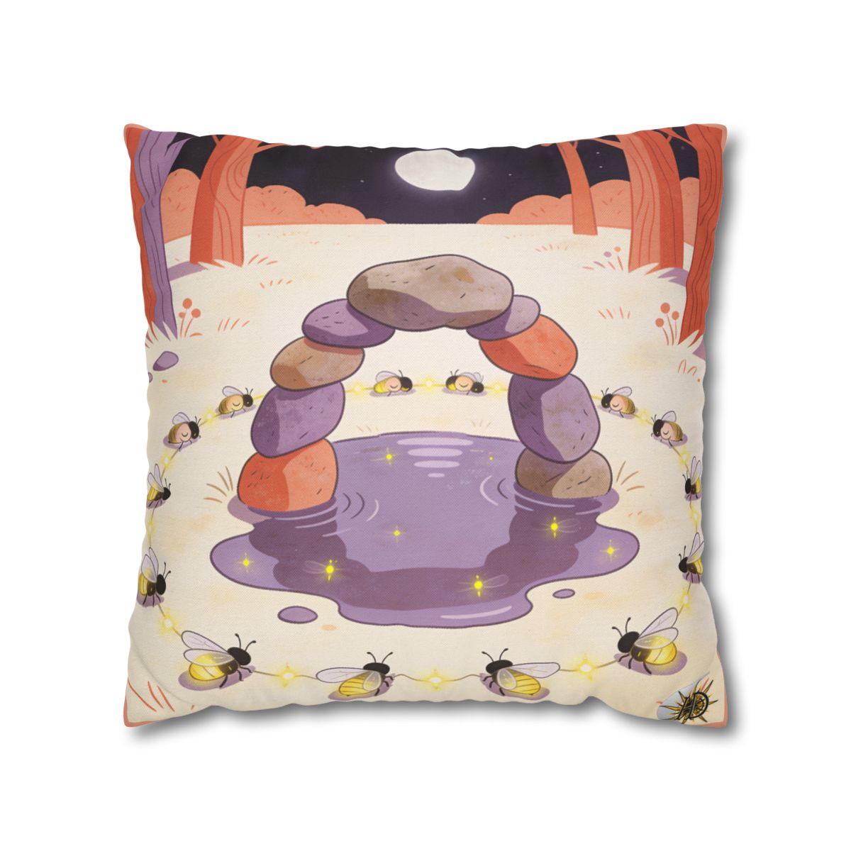 HD Firefly Stonecircle Square Polyester Pillow Cover — additional view
