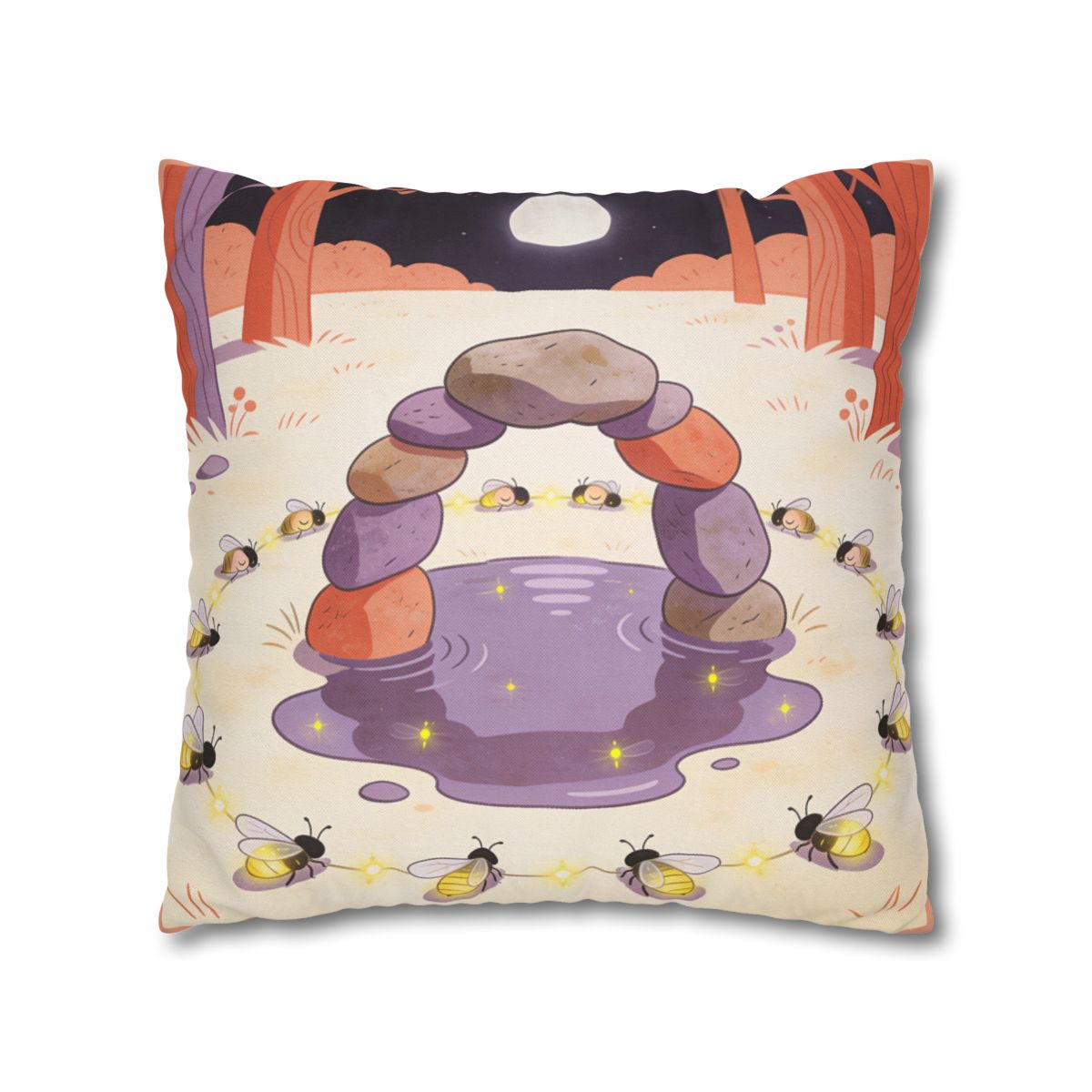 HD Firefly Stonecircle Square Polyester Pillow Cover — additional view
