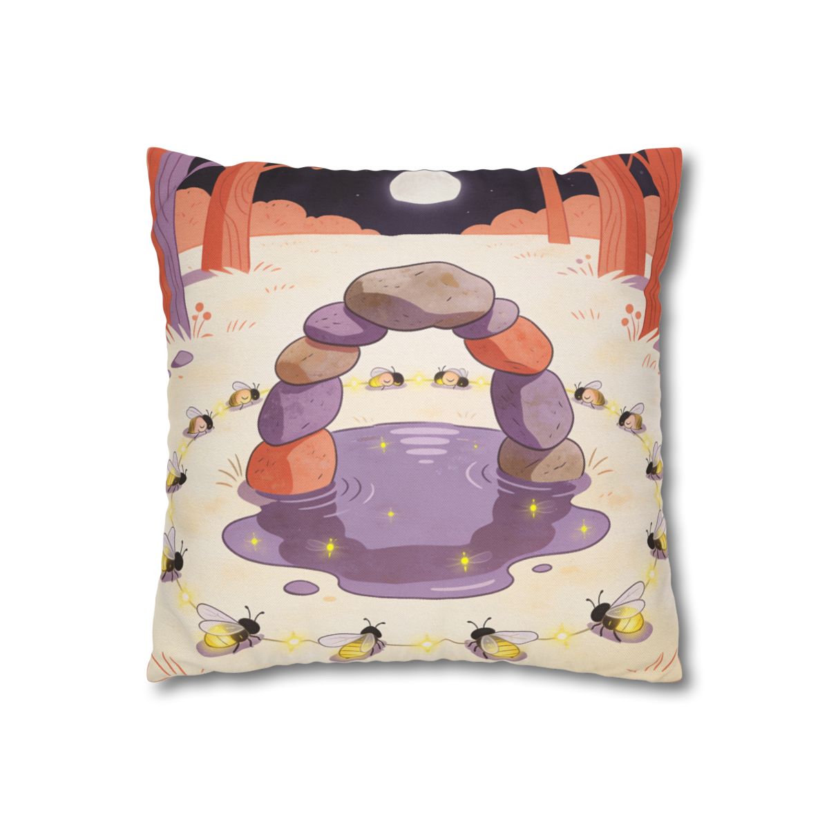 HD Firefly Stonecircle Square Polyester Pillow Cover — additional view