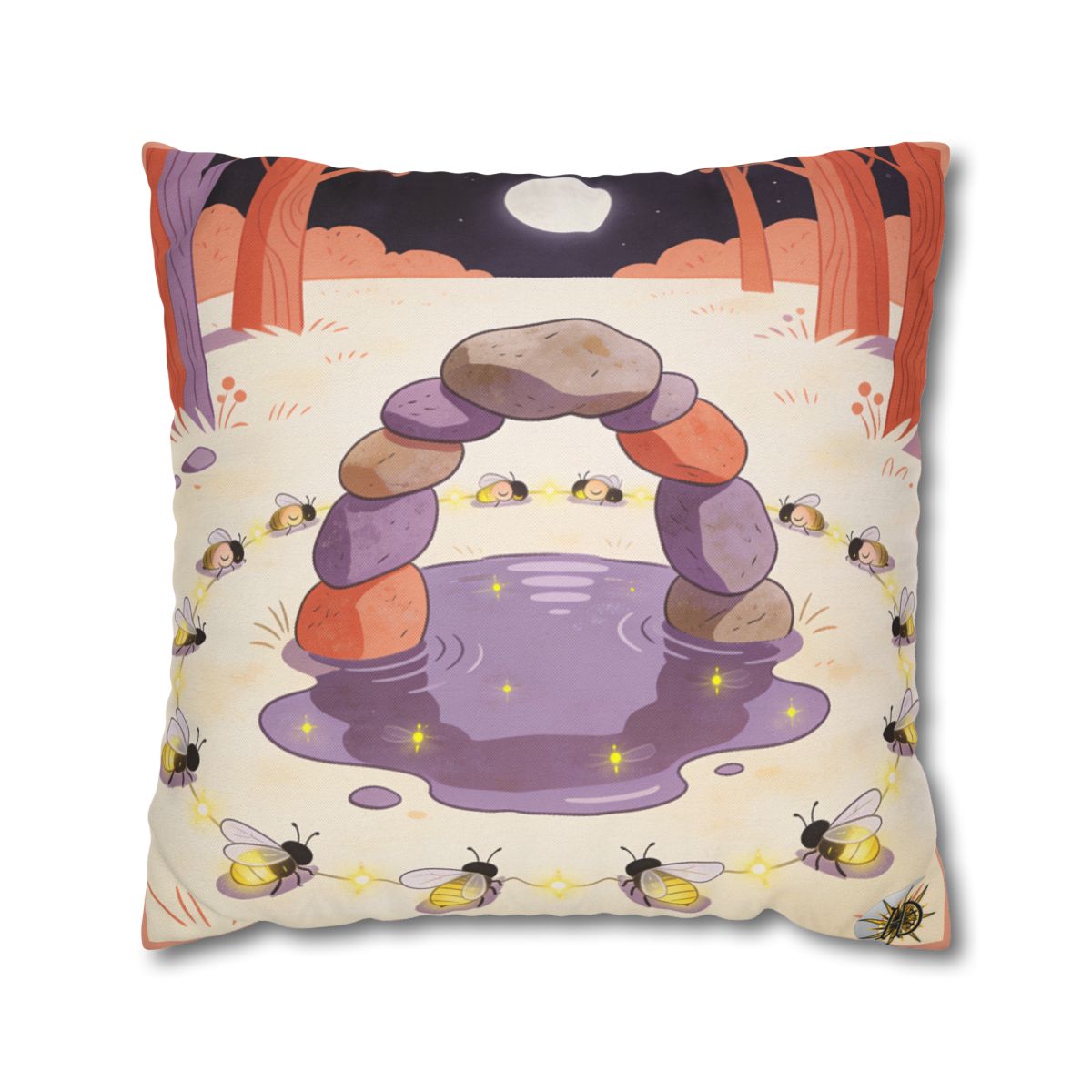 HD Firefly Stonecircle Square Polyester Pillow Cover — additional view
