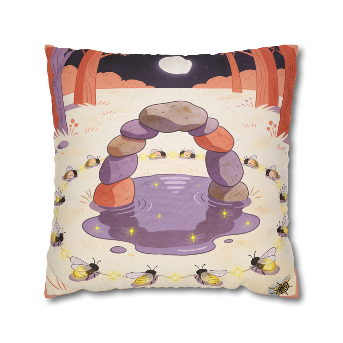 HD Firefly Stonecircle Square Polyester Pillow Cover — additional view