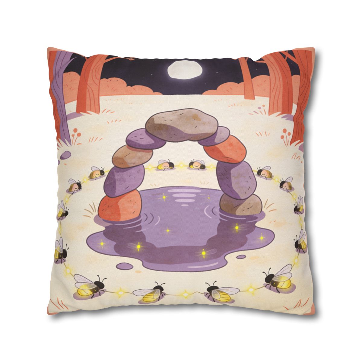 HD Firefly Stonecircle Square Polyester Pillow Cover — additional view