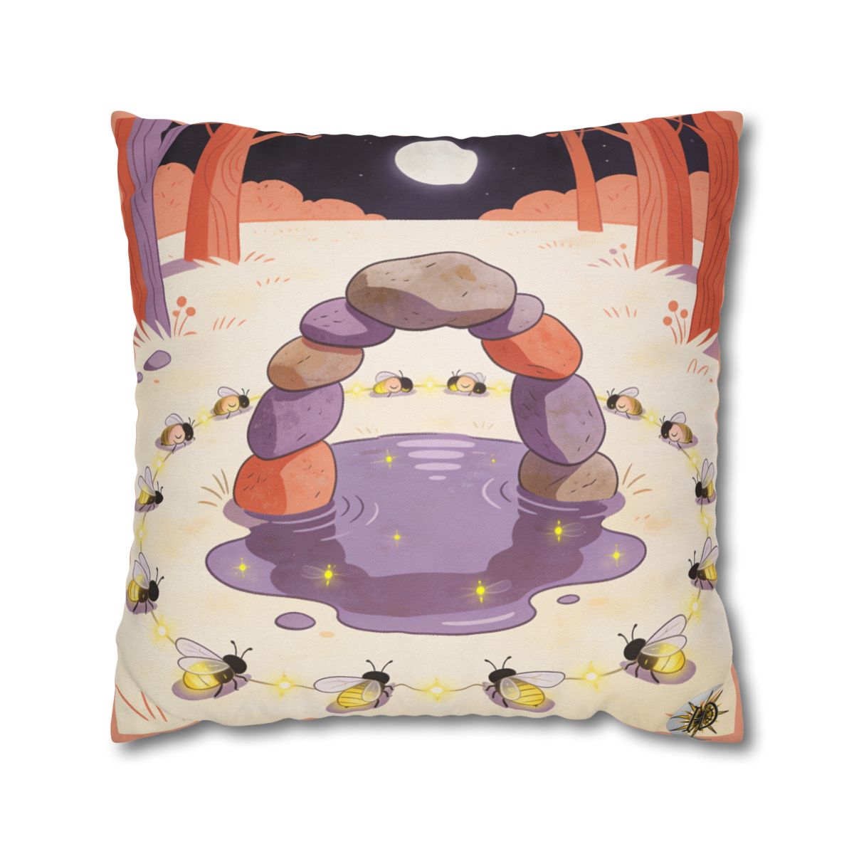 HD Firefly Stonecircle Square Polyester Pillow Cover — additional view