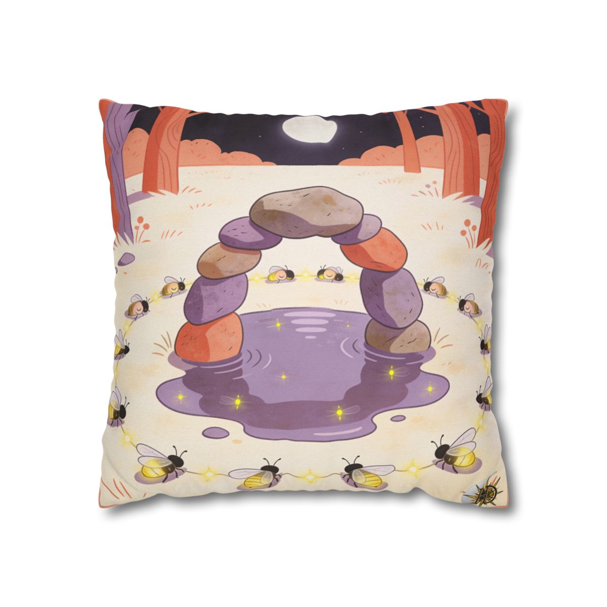 HD Firefly Stonecircle Square Polyester Pillow Cover — additional view