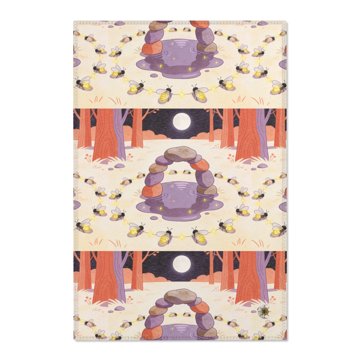 HD Firefly Stonecircle Polyester Chenille Area Rug